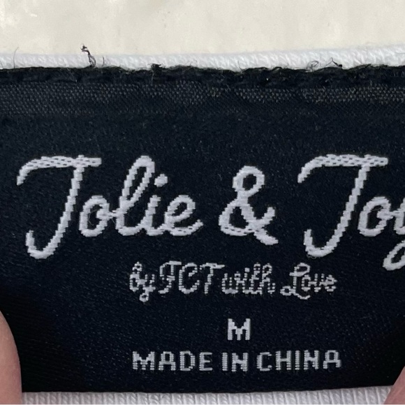 White Ruched Bubble Mini Blouse for Cocktail - Picture 3 of 5